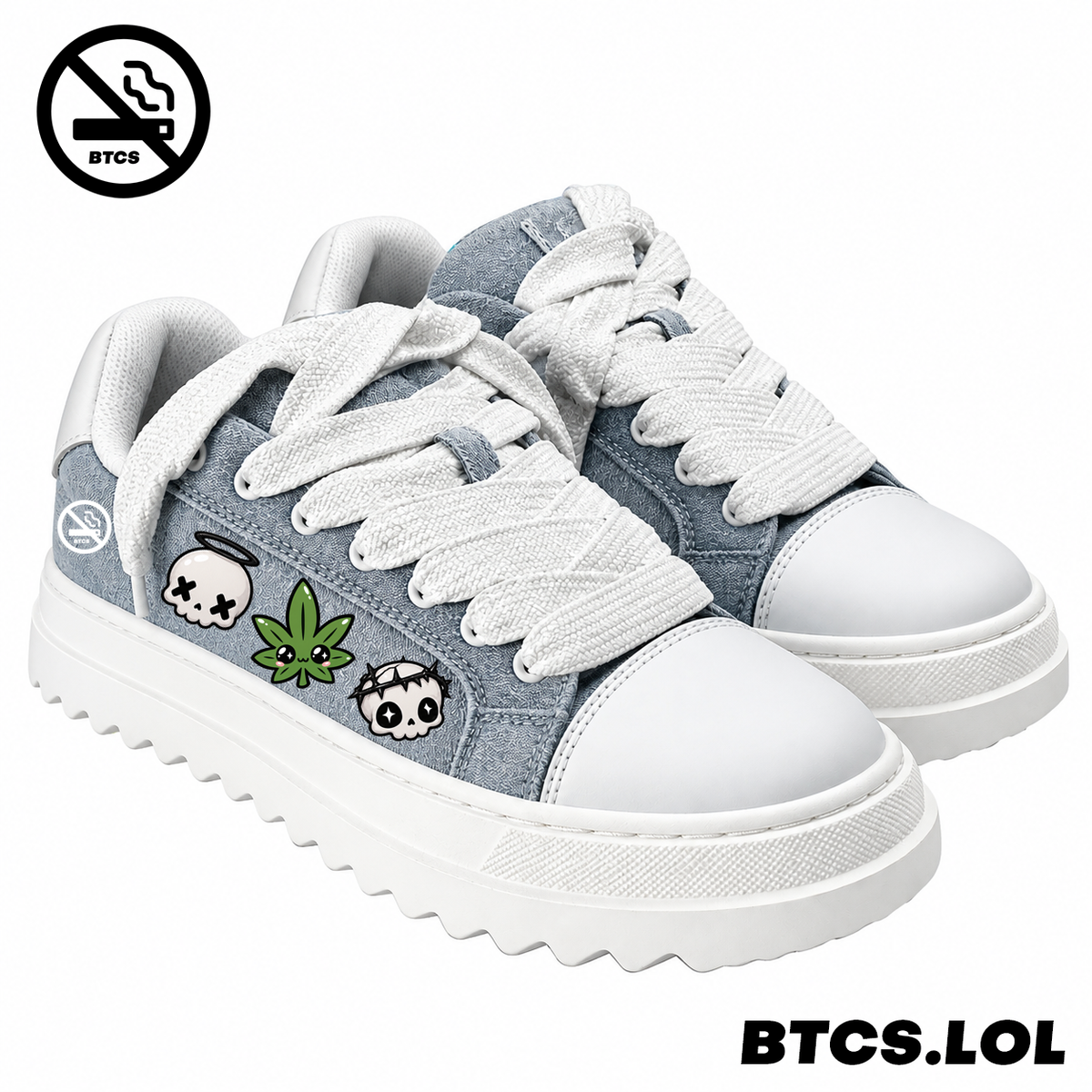 BTCS LOL SKULL SHOES